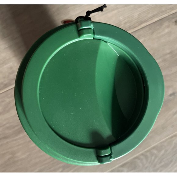 2010 Starbucks Holiday Tumbler GOLD‎ GLITTER 16 ounce Cold Cup Green Lid NEW - Picture 3 of 7